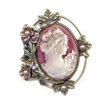 Load image into Gallery viewer, Princess Rose Cameo Pin P429 - Sweet Romance Wholesale