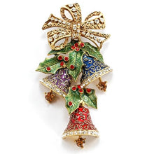 Load image into Gallery viewer, Enamel Christmas Bells Pin P705 - Sweet Romance Wholesale