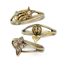 Load image into Gallery viewer, Set of 3 Adjustable Finger Ring or Toe Rings R1106 - Sweet Romance Wholesale