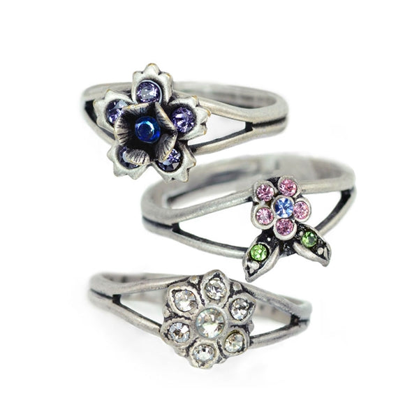 Set of 3 Adjustable Finger Ring or Toe Rings R1106 - Sweet Romance Wholesale