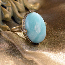 Load image into Gallery viewer, Amazonite Gemstone Ring R131 - Sweet Romance Wholesale