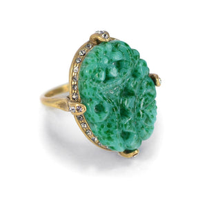 Vintage Jadeite Ring R132 - Sweet Romance Wholesale
