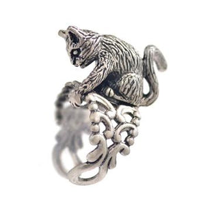 Cat Sculpture Ring R528 - Sweet Romance Wholesale