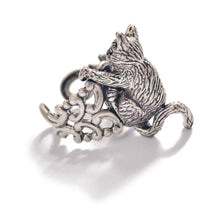 Load image into Gallery viewer, Cat Sculpture Ring R528 - Sweet Romance Wholesale