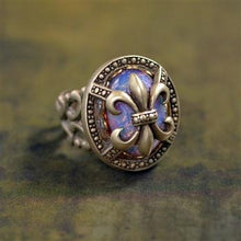 Load image into Gallery viewer, Fleur de Lis New Orleans Ring R532 - Sweet Romance Wholesale