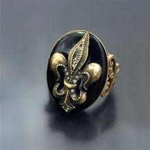 Load image into Gallery viewer, Fleur de Lis Old Paris Ring R533 - Sweet Romance Wholesale