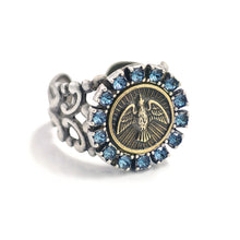 Load image into Gallery viewer, Bird Coin Ring R547 - Sweet Romance Wholesale