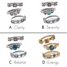Load image into Gallery viewer, Set of 3 Stack Rings - Inspirational Crystal Rings Set R562 - Sweet Romance Wholesale