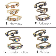 Load image into Gallery viewer, Set of 3 Stack Rings - Inspirational Crystal Rings Set R562 - Sweet Romance Wholesale