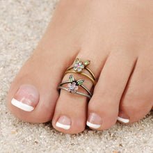 Load image into Gallery viewer, Petite Flower Toe Ring - Sweet Romance Wholesale