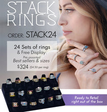 Load image into Gallery viewer, 24 Sets of Stack Rings + Free Display DEAL STACK24 - Sweet Romance Wholesale