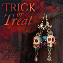 Load image into Gallery viewer, Day of the Dead Halloween Skull Earrings E241 - Sweet Romance Wholesale