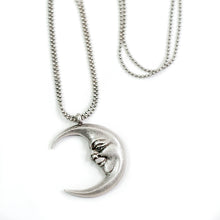 Load image into Gallery viewer, Man in a crescent Moon Necklace N1638 - Sweet Romance Wholesale